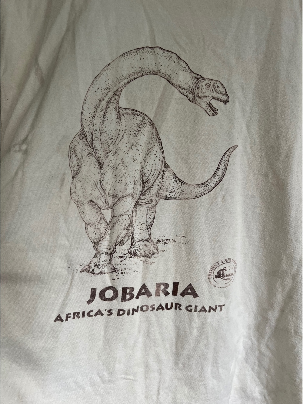 Vintage Jobaria Africa’s Dinosaur Giant Paul Sereno Project Exploration Tee XL
